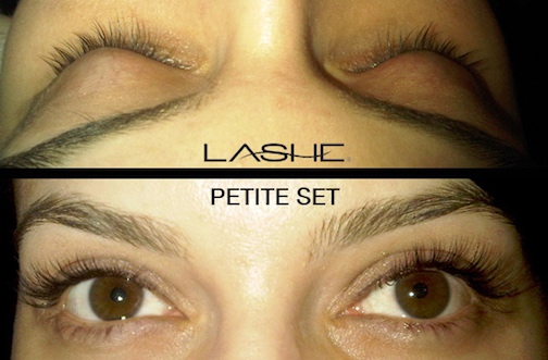 Natural-looking half set eyelash extensions with soft strategic placement